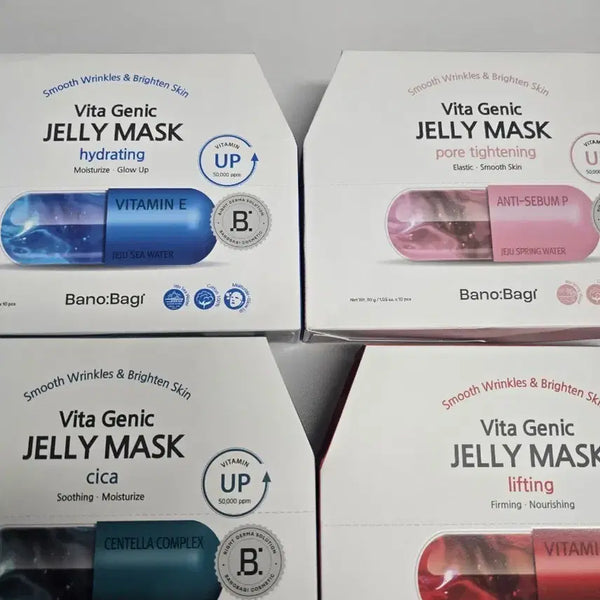 [BUNJANG] Banobagi Vita Genic Jelly Mask (Hydrating / Pore Tightening / Cica / Lifting) / 바노바기 비타 제닉 젤리 마스크 (하이드레이팅/포어 타이트닝/시카/리프팅