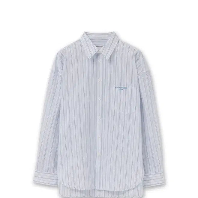 [BUNJANG] Woo Young Mi 26ss Blue Stripe Oversized Shirt / [48] 우영미 26ss 블루 스트라이프 오버 셔츠