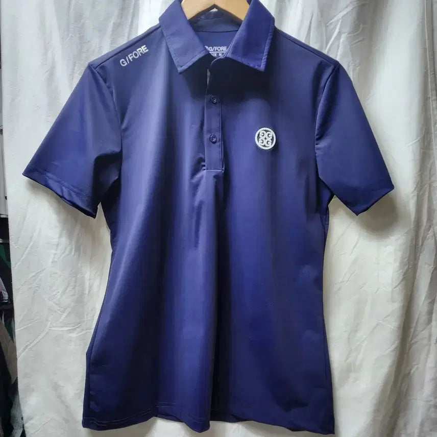 [BUNJANG] G/FORE Short Sleeve Polo Shirt Navy M / 지포어 반팔 카라티 네이비 M
