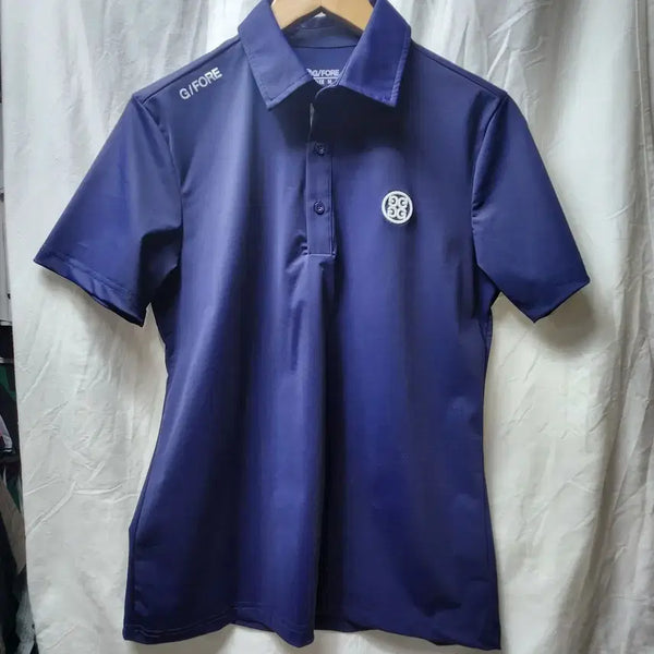 [BUNJANG] G/FORE Short Sleeve Polo Shirt Navy M / 지포어 반팔 카라티 네이비 M