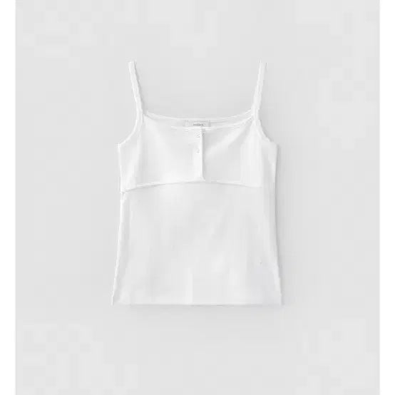 [BUNJANG] Annies Button Sleeveless White / 앤니즈 버튼 슬리브리스 화이트 새상품