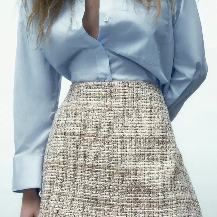 [BUNJANG] Zara Tweed Skirt Pants / 자라 트위드 스커트바지 (새상품)