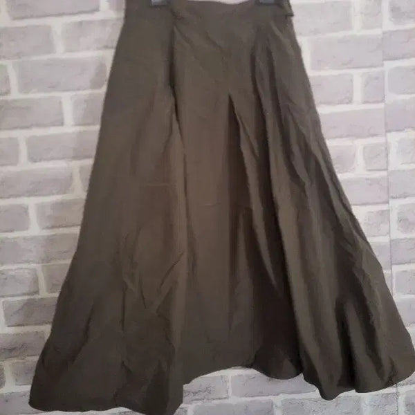 [BUNJANG] The Edge Khaki Banding Long Skirt / 더엣지 카키 밴딩 롱스커트55/알뜰한여우
