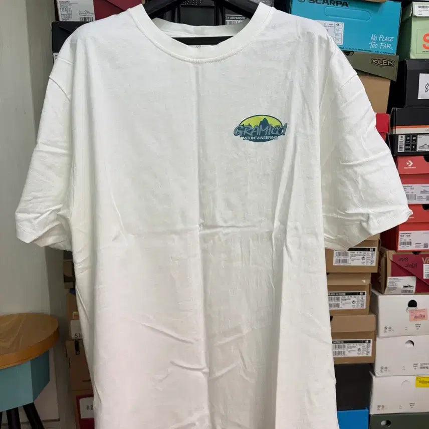 [BUNJANG] Gramicci Summit Logo T-Shirt White / [XXL]그라미치 서밋로고 반팔 티셔츠 (화이트)