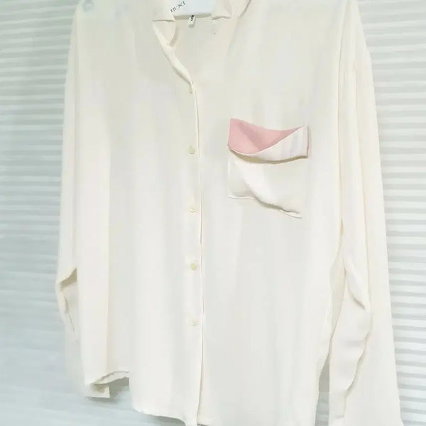 [BUNJANG] Chiffon Blouse and Black Banding Pants Set / (55~슬림66) 쉬폰셋업 블라우스+ 쉬폰 블랙밴딩바지