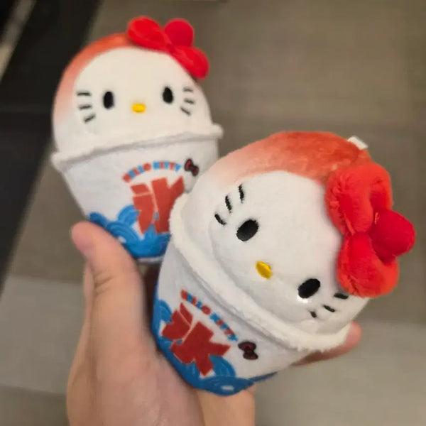 [BUNJANG] Sanrio Hello Kitty Shaved Ice Mascot Keyring Doll / 산리오 키티 빙수 마스코트 키링 인형 새상품