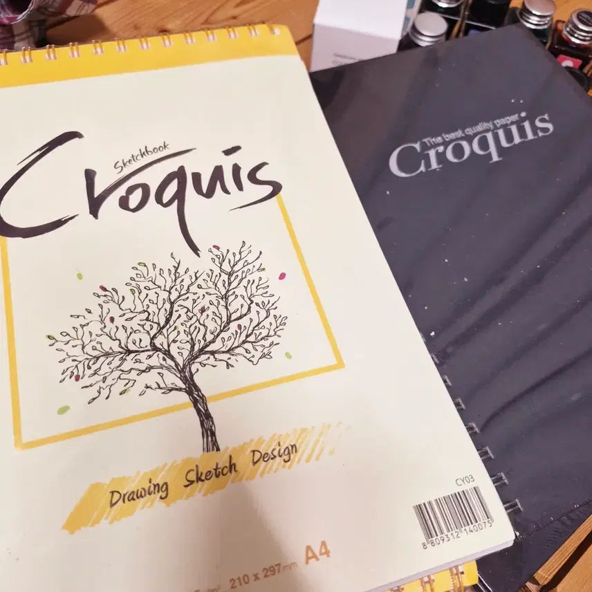 [BUNJANG] A4 Croquis & Drawing Notebooks (7-Book Bundle) / 크로키 그림 노트