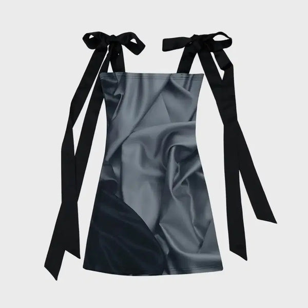 [BUNJANG] Darling Your Bae Long Satin Ribbon Dress / 달링유어배드 LONG SATIN RIBBON DRESS