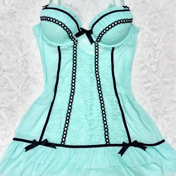 [BUNJANG] Baby Metal Club Mars Himeonegyaru Vintage Mint Slip Dress / 히메오네갸루 빈티지민트슬립원피스 베이비메탈클럽마즈radymars팝걸