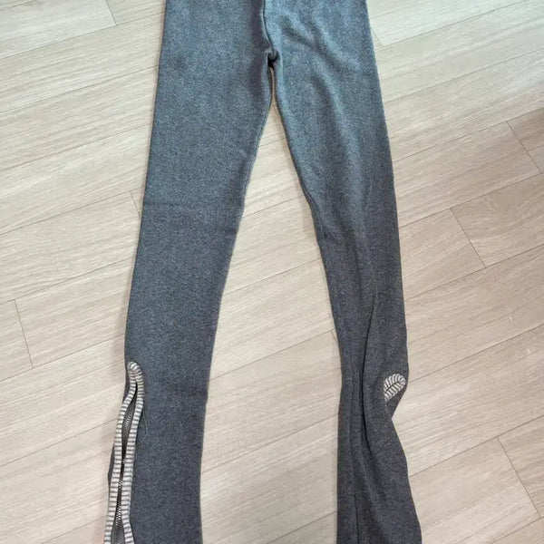 [BUNJANG] Zip-Up Leggings - Grey / 그레이 집업 레깅스