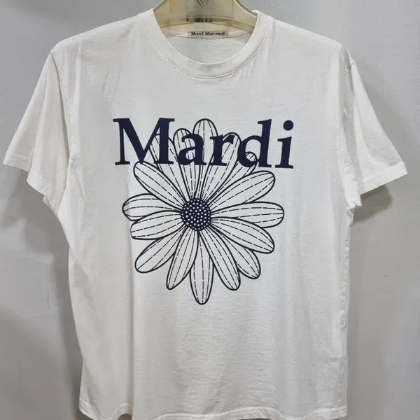 [BUNJANG] Mardi Mercredi Flower T-Shirt / 마르디 메크르디 플라워 티셔츠 (D284