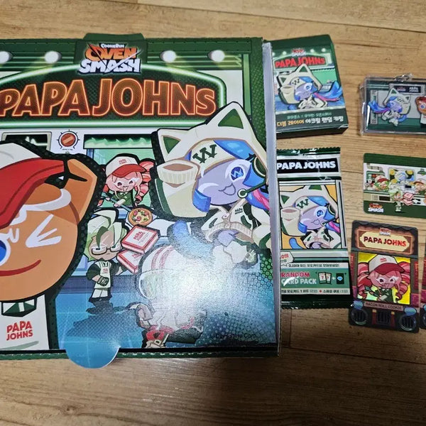[BUNJANG] Cookie Run Oven Smash x Papa John's Collaboration Goods Set / 쿠키런 오븐스매시 파파존스 콜라보 굿즈 세트