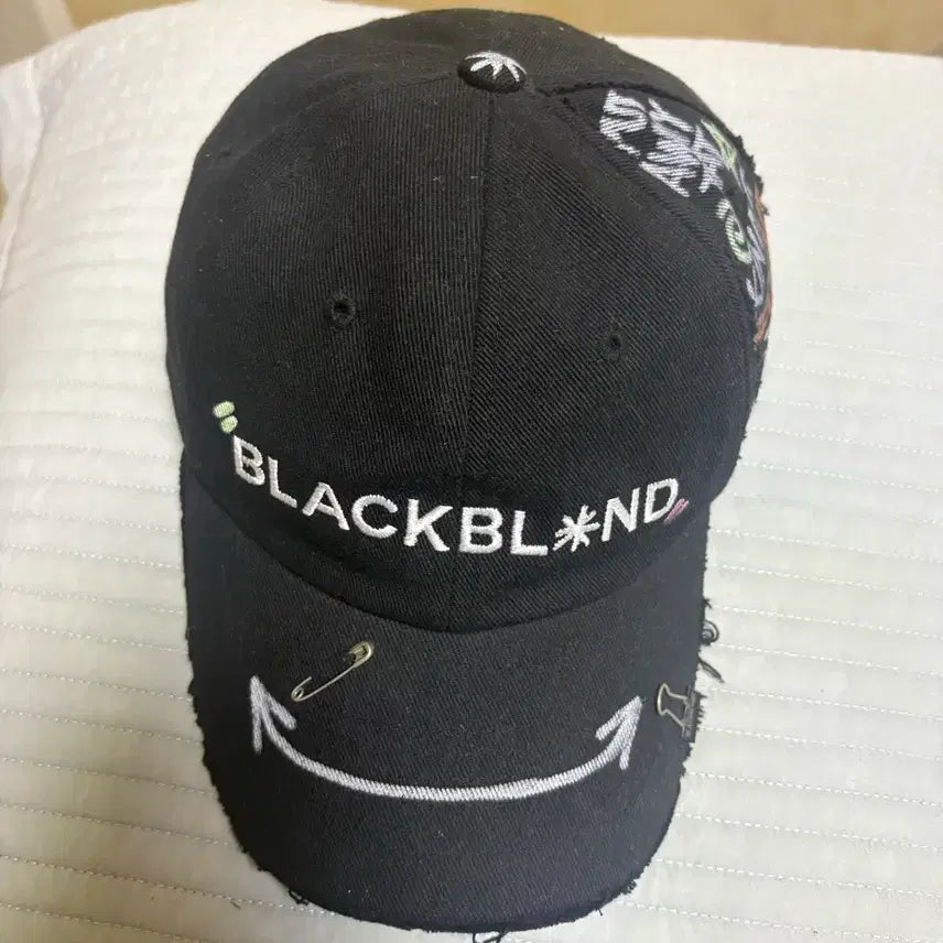 [BUNJANG] Black Blonde Hologram Ball Cap / 블랙블론드 홀로그램 모자