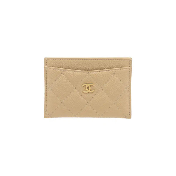 [BUNJANG] Chanel Caviar Card Holder Beige / 샤넬 캐비어 카드 홀더