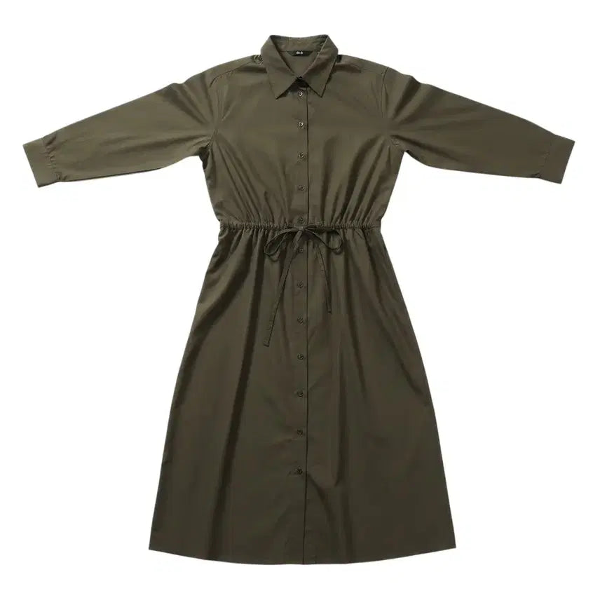 [BUNJANG] Uniqlo Women's String Shirt Dress / 여성L/ 유니클로 스트링 셔츠 원피스KH 16-3