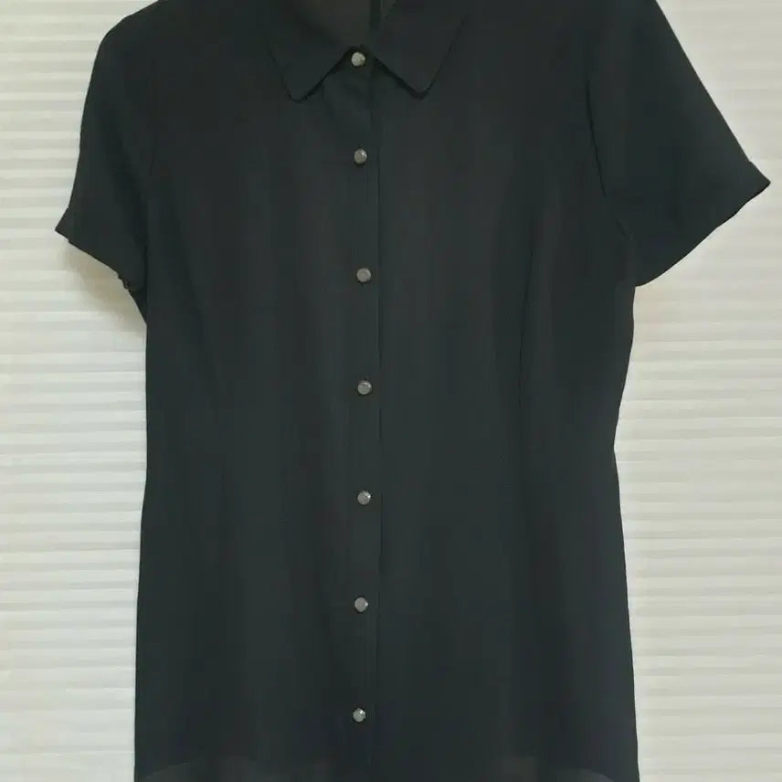 [BUNJANG] Chiffon Collar Shirt Blouse + Two-Tuck Wide Pants Set-up (Size 55) / (55셋업)쉬폰 카라셔츠블라우스+ 투핀턱 와이드팬츠