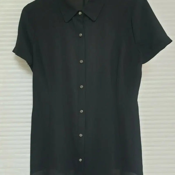 [BUNJANG] Chiffon Collar Shirt Blouse + Two-Tuck Wide Pants Set-up (Size 55) / (55셋업)쉬폰 카라셔츠블라우스+ 투핀턱 와이드팬츠