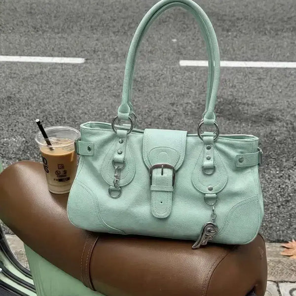 [BUNJANG] Dimanche Shoulder Bag Mint Green / dimanche 디망쉬 숄더백 민트 그린