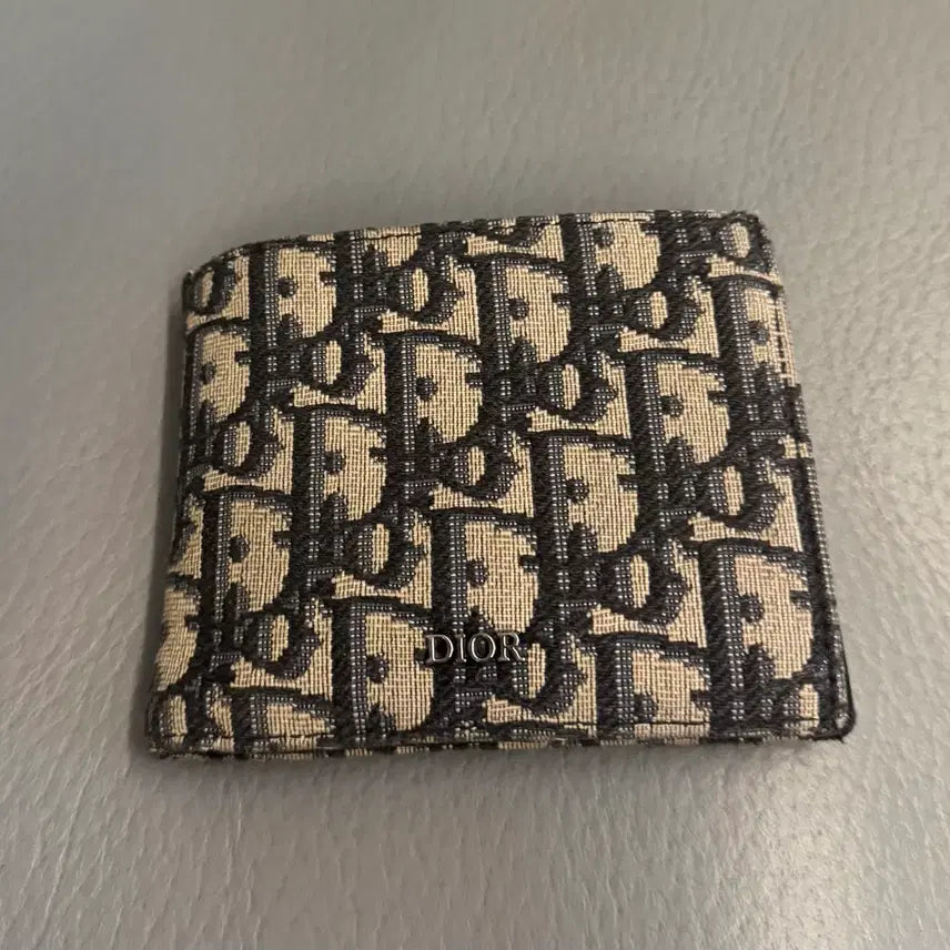[BUNJANG] Dior Oblique Bifold Wallet Beige / 디올 오블리크 반지갑 베이지