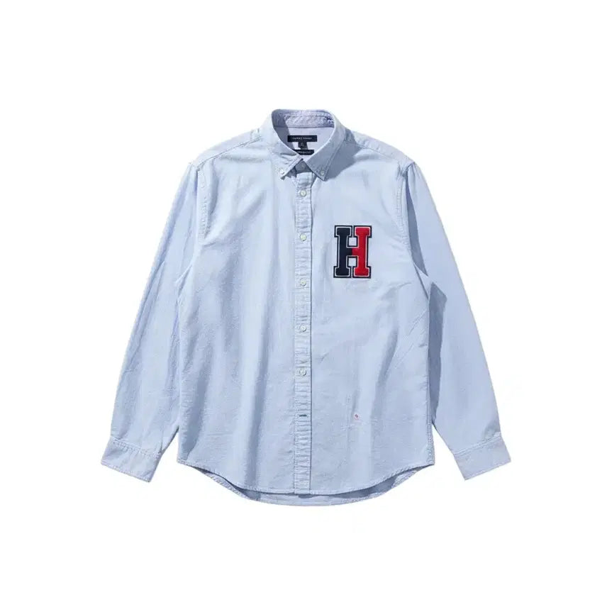 [BUNJANG] Tommy Hilfiger Men's Sky Blue Button-Down Shirt XL / 남성XL/ 텍새 타미힐피거 소라 셔츠 남방 16-4