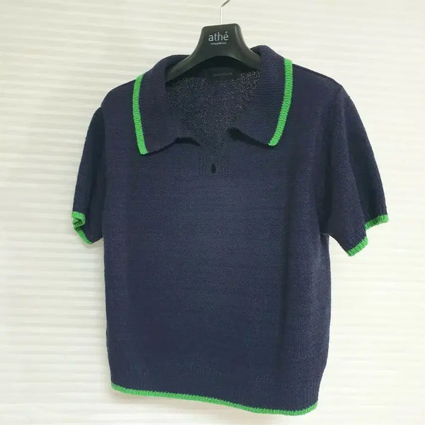 [BUNJANG] 3-Piece Summer Knit Top + Talbot Chino Shorts Set / 66(3피스)썸머 니트티+ USA 탈봇 치노반바지  총3종셋업