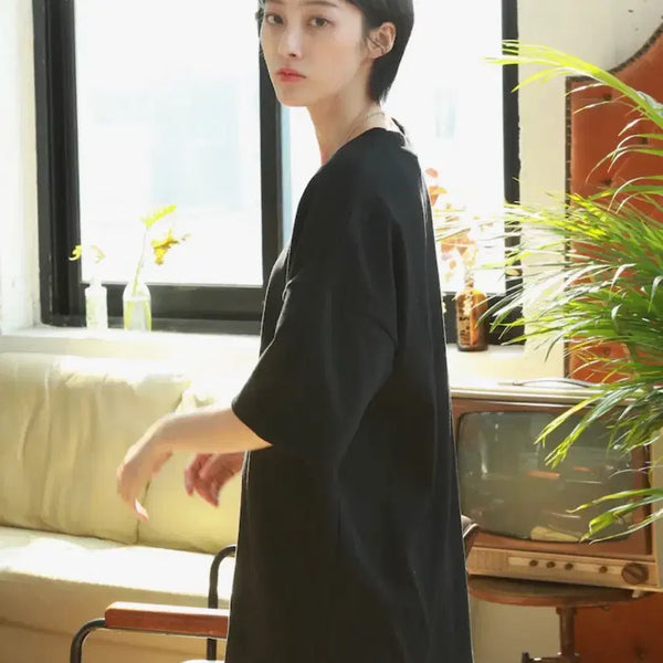 [BUNJANG] JEMUT Eddy Oversized Short Sleeve T-Shirt Black M / (새제품) 제멋 에디 오버핏 반팔티 블랙 M