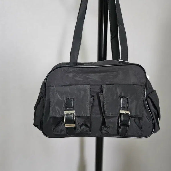 [BUNJANG] Black Nylon Shoulder Bag / 블랙 나일론 숄더백 새상품