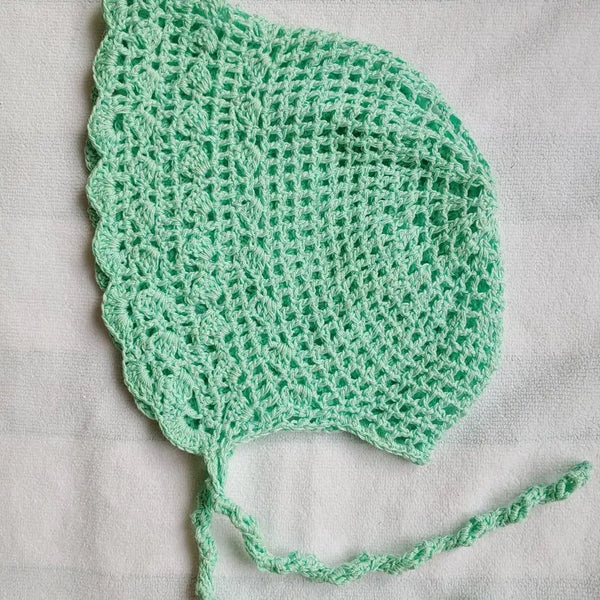 [BUNJANG] Handmade Net Hair Scarf (Mint) / 핸드메이드 그물 헤어두건 (민트)