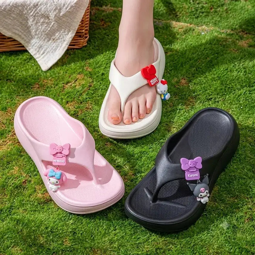 [BUNJANG] Sanrio Character Figure Flip-Flops / 산리오 피규어 쪼리 슬리퍼
