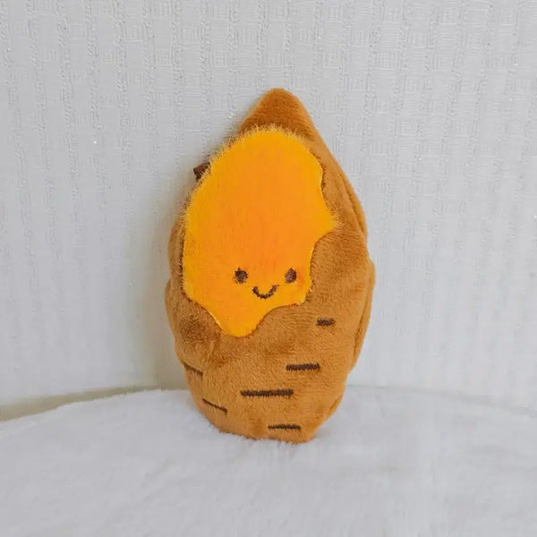 [BUNJANG] Roasted Sweet Potato Plush Keychain / 쏙 빠지는 군고구마 인형 키링