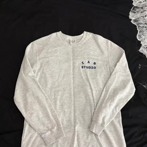 [BUNJANG] IAB STUDIO Long Sleeve T-Shirt Light Grey / IAB STUDIO 긴팔 롱슬리브