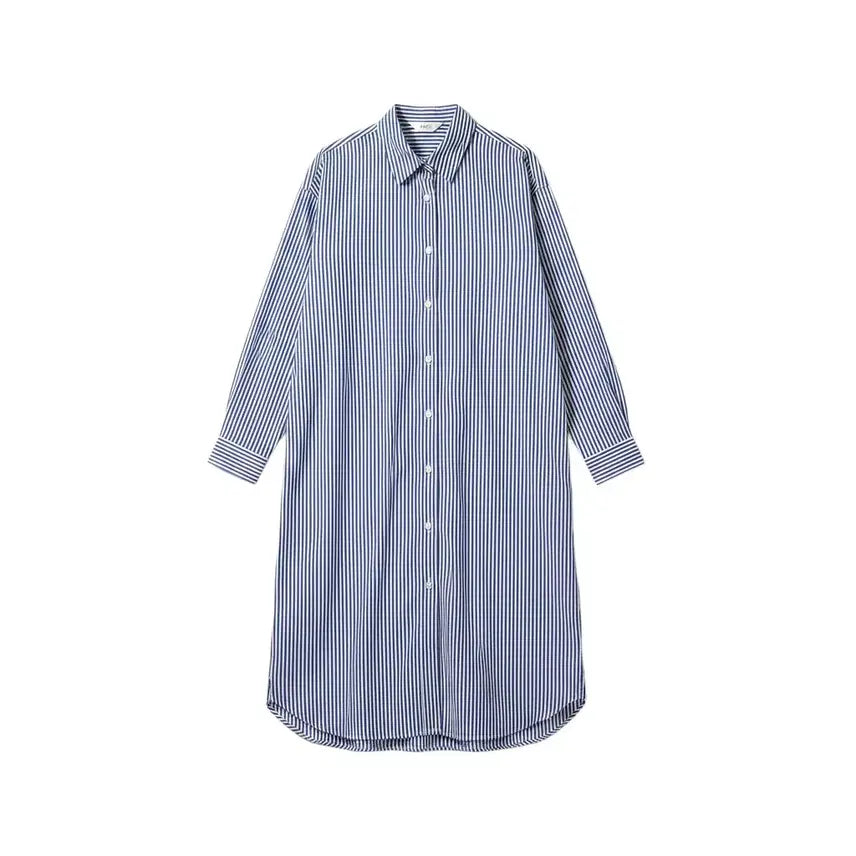 [BUNJANG] Yooni Stripe Shirt Dress / 여성F/ Yooni 스트라이프 셔츠 원피스 16-7
