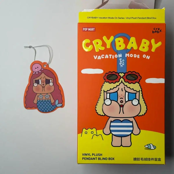 [BUNJANG] Pop Mart Crybaby Summer Vacation Baby Mermaid's Tears Keychain / 팝마트 크라이베이비 여름휴가 아기인어의눈물