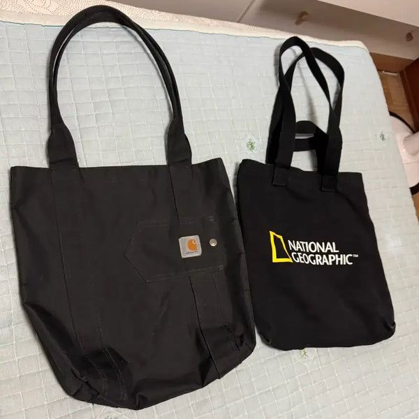 [BUNJANG] National Geographic x Carhartt Tote Bag Bundle / <1+1> 네셔널 지오그래픽, 칼하트 토트백 일괄판매
