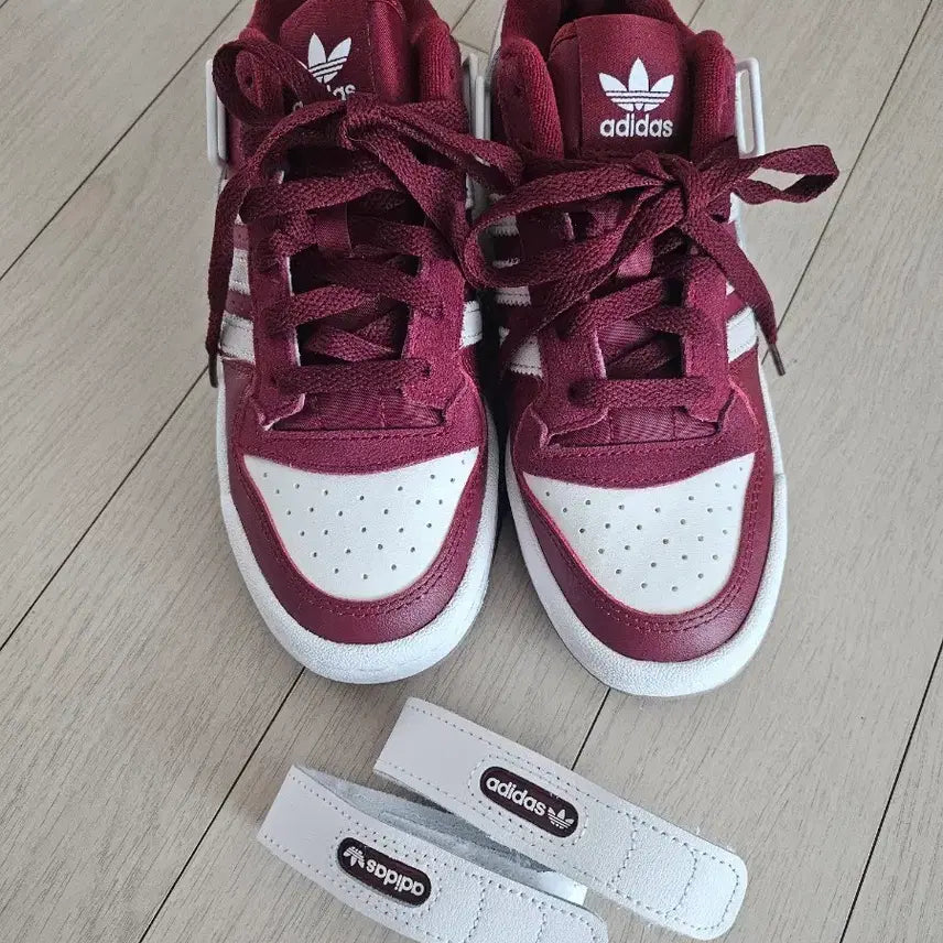 [BUNJANG] Adidas Forum 84 Low Burgundy White / 아디다스 포럼 84 로우 버건디 220