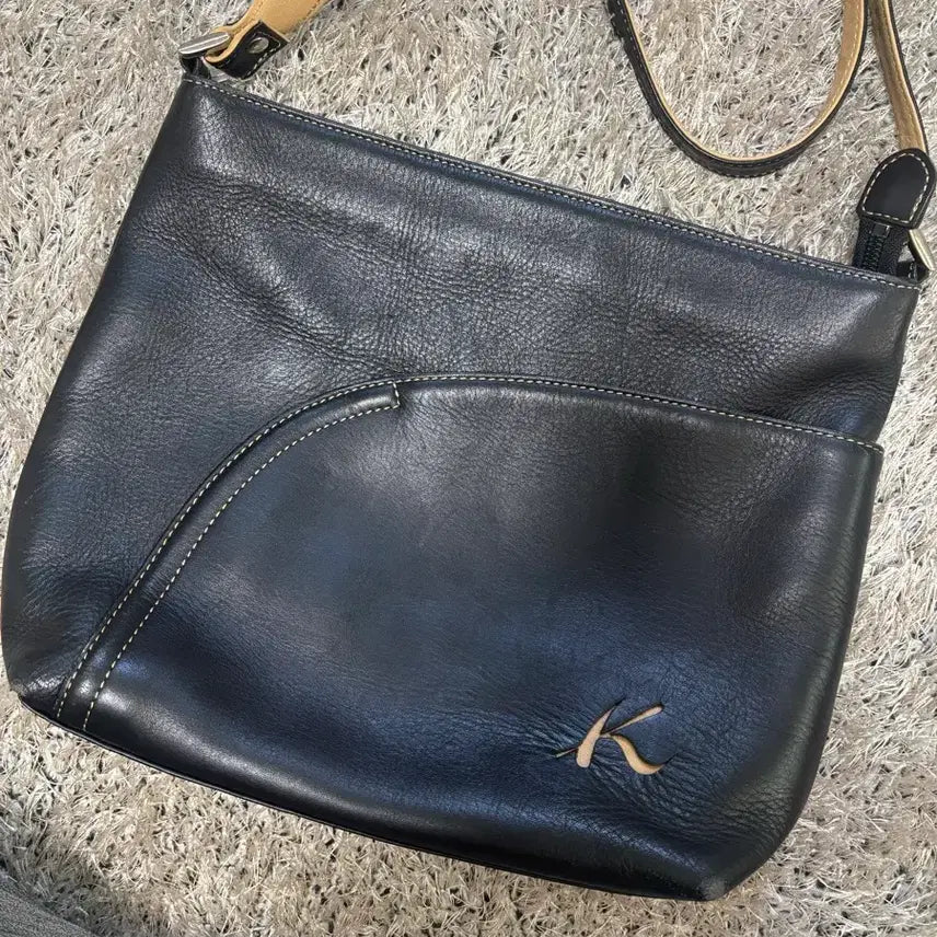 [BUNJANG] Kitayama Cowhide Crossbody Bag / 일제 키타야마 소가죽 크로스백