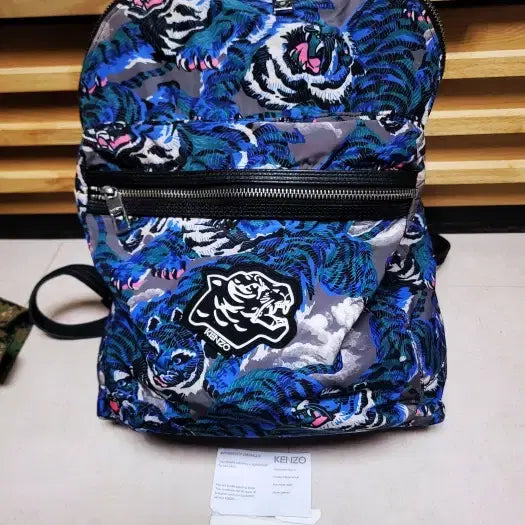 [BUNJANG] Kenzo Blue Tiger Backpack / 겐조 블루 호랑이 백팩