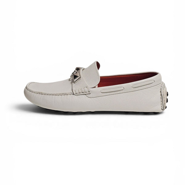 [BUNJANG] Hermes Men's Loafers White Size 40 / 에르메스 남성 로퍼 화이트 40 에르메스 신발