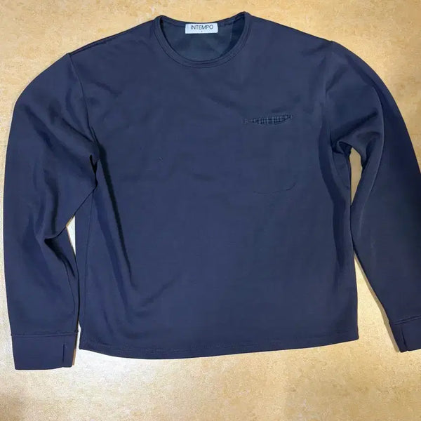 [BUNJANG] InTempoMood Check-in Pocket Long Sleeve Charcoal / 인템포무드  체크인 포켓 롱 슬리브_차콜