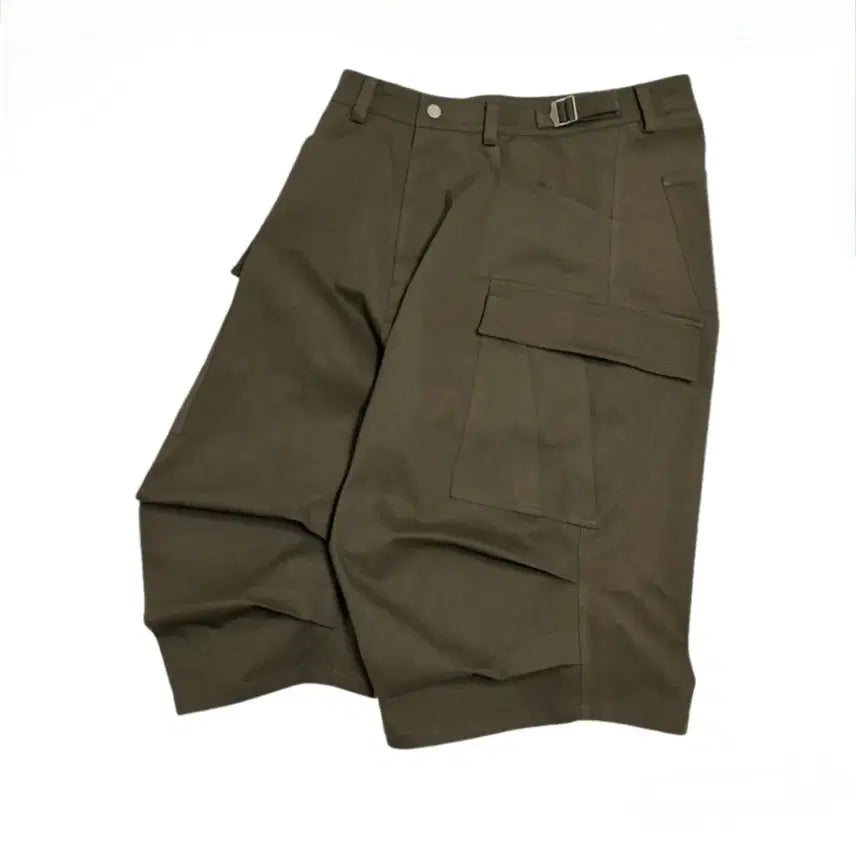 [BUNJANG] Nonnode Side Cargo Shorts Khaki New / [2] 논노드 사이드 카고 쇼츠 카키 새상품