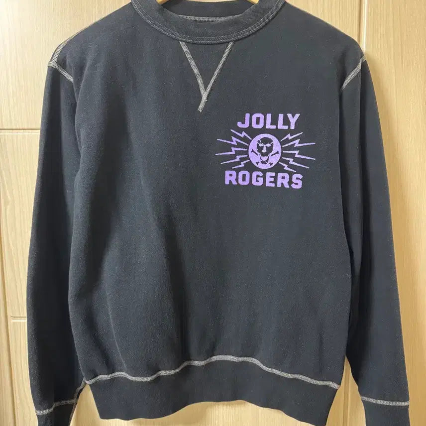[BUNJANG] The Real McCoy's Sweatshirt Black Jolly Roger Logo / 리얼맥코이 스웻셔츠