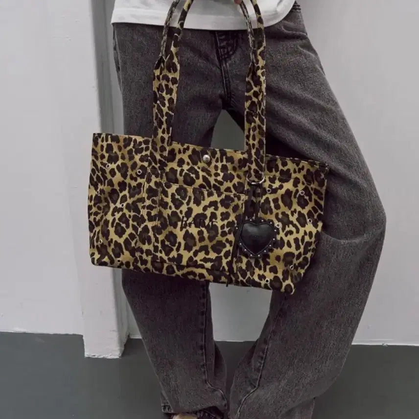[BUNJANG] RAVE Leopard Brown Bag / 레이브 레오파드 가방