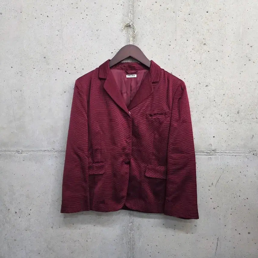 [BUNJANG] Miu Miu Silk Blazer / [46]미우미우 실크 블레이저