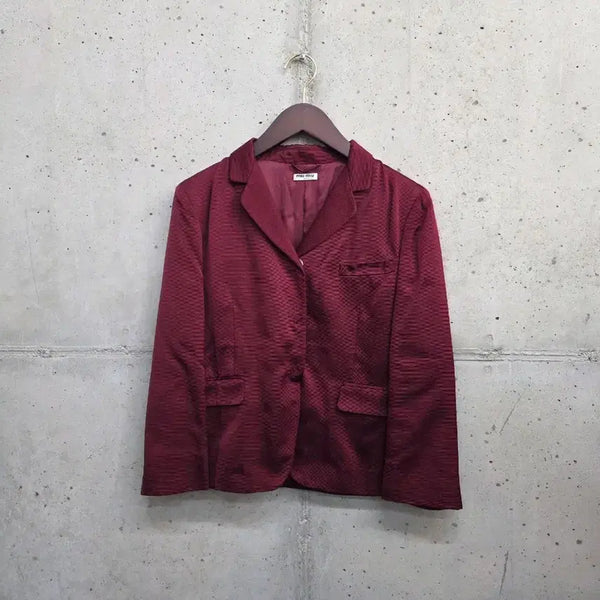 [BUNJANG] Miu Miu Silk Blazer / [46]미우미우 실크 블레이저