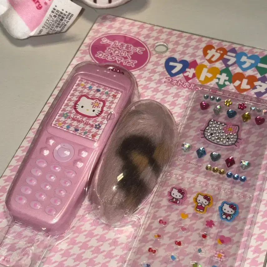 [BUNJANG] Hello Kitty Gyaru Phone Holder Keychain / 헬로키티 폰 홀더 키링 갸루