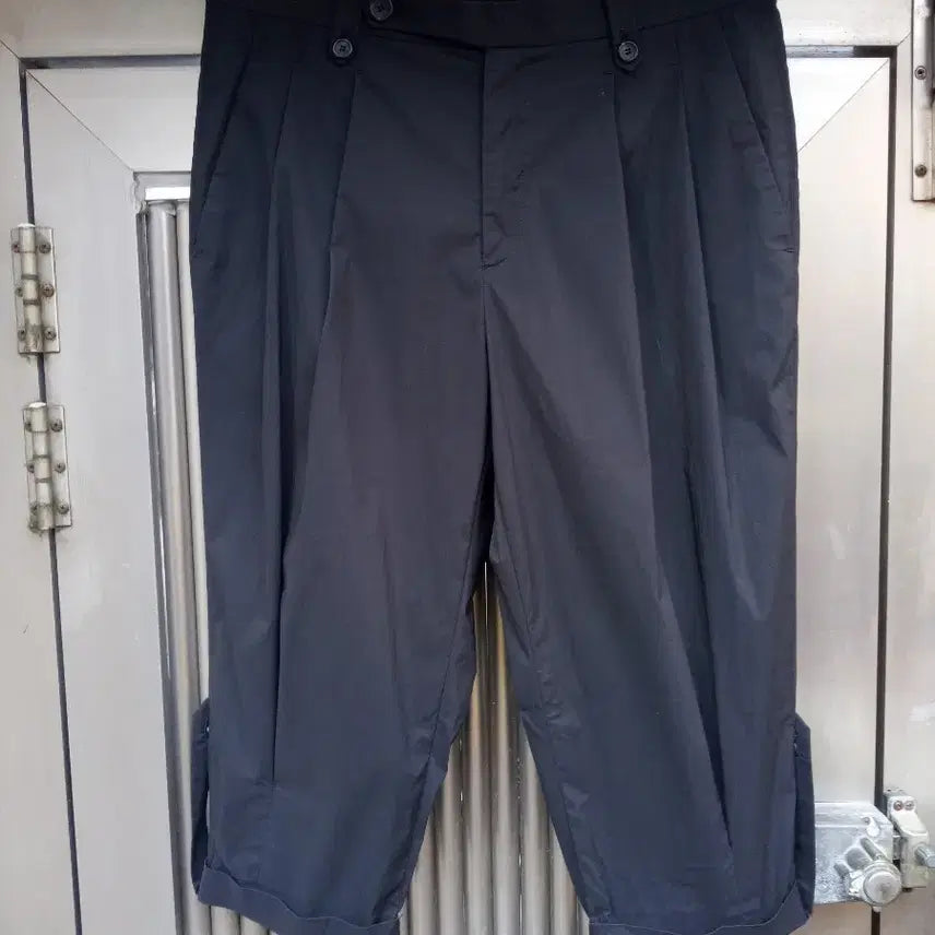 [BUNJANG] Solid Homme Black 7-Length Trousers Size 34 / 정품 우영미 솔리드옴므 블랙 7부바지 34인치 상태양호