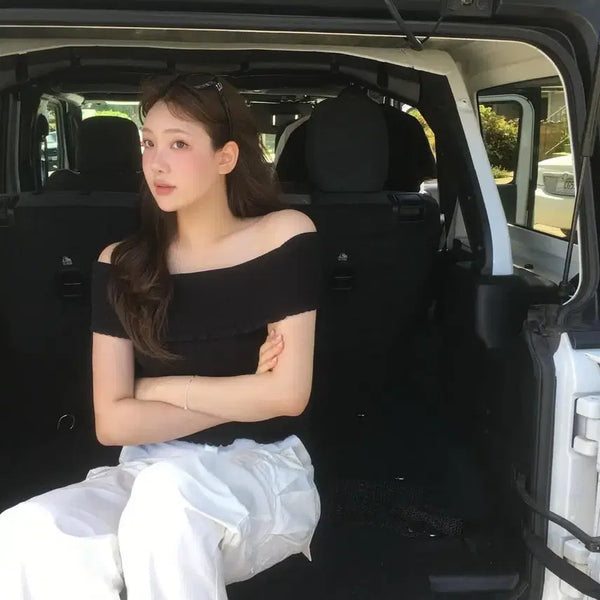 [BUNJANG] Ondemin Summer Off-Shoulder Sleeveless Top - New / 온드민 summer Off-Shoulder Sleeveless 새상품