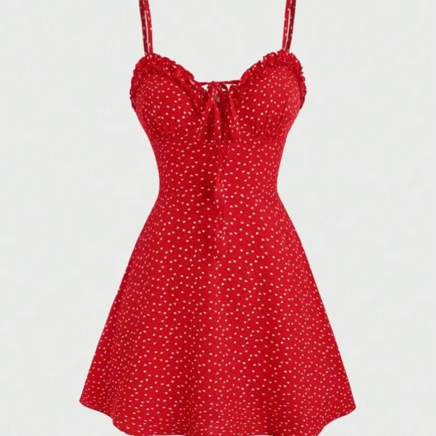 [BUNJANG] Red Smoking Dress / 레드스모킹원피스