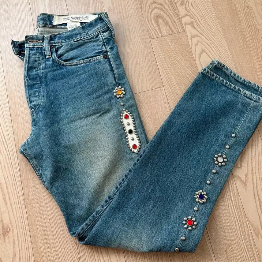[BUNJANG] Kapital 14oz Denim 5P Monkey Cisco Jamstone Pants Indigo / 캐피탈 14온즈 데님 5P 몽키 시스코 잼스톤