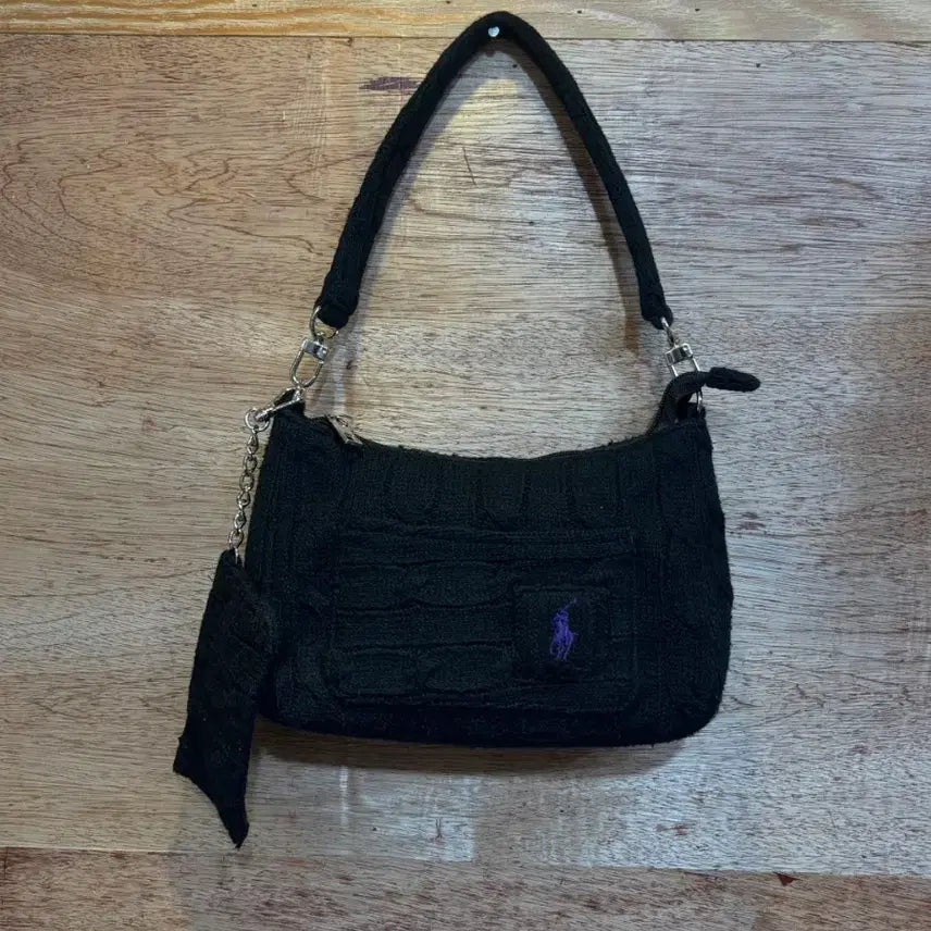 [BUNJANG] Polo Ralph Lauren Custom Knit Shoulder Bag / 폴로 랄프로렌 커스텀 니트 숄더백 가방
